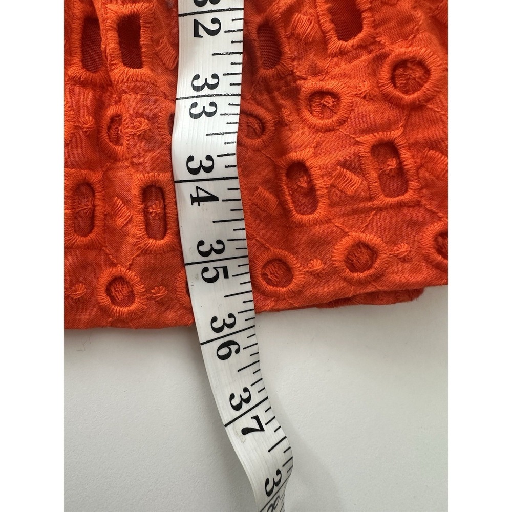 New Anthropologie The Somerset Mini Dress Women's Large Eyelet Elastic Waist - Picture 10 of 10